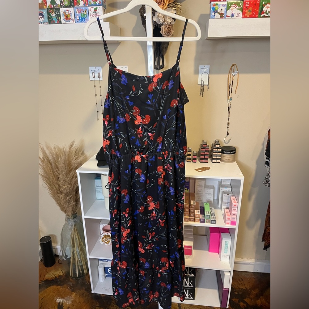 NWT Parker NY Ruffle High Low Floral Dress - Picture 9 of 9